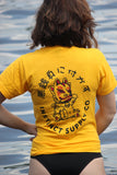 "The Lucky Cat" T-Shirt Gold Yellow