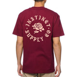 Rose Crest Classic T-Shirt Maroon